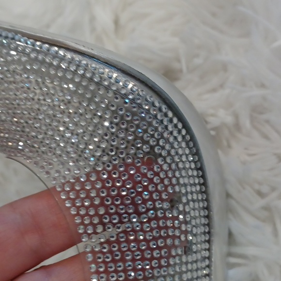 Steve Madden Martina-R Rhinestone Embellished Stiletto Pumps Silver SZ 7 NEW - Picture 14 of 16